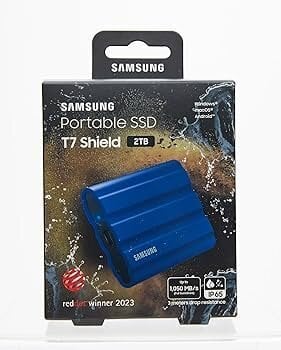 Περισσότερες πληροφορίες για "Samsung Portable SSD T7 Shield 2TB USB-C 3.1 Blue MU-PE2T0R"