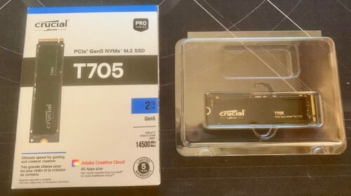 Crucial T705 2TB PCIe Gen5 NVMe M.2 SSD