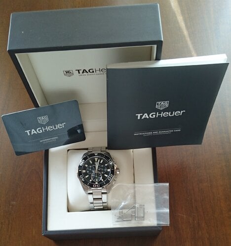 Περισσότερες πληροφορίες για "TAG Heuer Aquaracer Chronograph 300M Quartz 43 mm ΚΑΙΝΟΥΡΓΙΟ!"