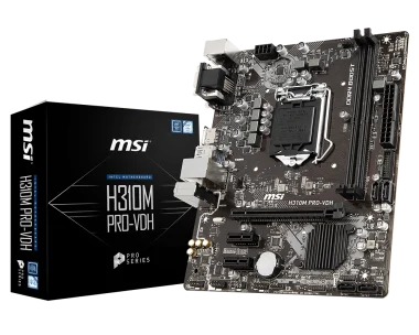 Περισσότερες πληροφορίες για "Μητρική MSI H310M PRO-VDH Σφραγισμένη στο κουτί της"
