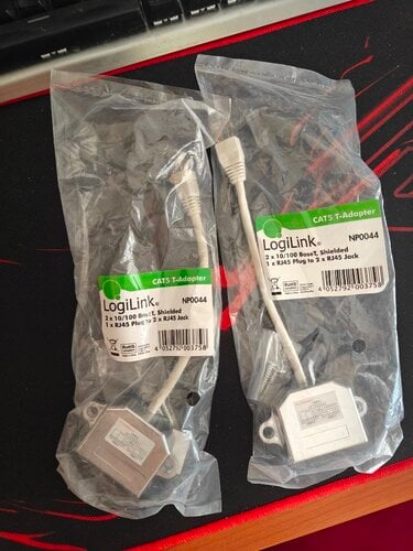 Περισσότερες πληροφορίες για "2xLogiLink Splitter NP0044 RJ45 Κατάλληλα για διαχωρισμό ενός καλωδίου δικτύου σε δύο εξόδους"