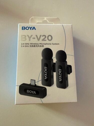 Περισσότερες πληροφορίες για "Boya BY-V20 Wireless 2-person Lavalier Mic for Android Mini Lapel USB-C"