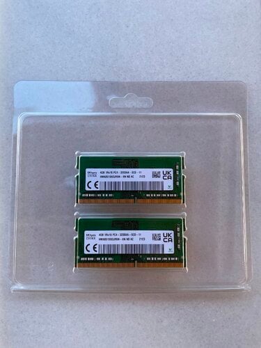Περισσότερες πληροφορίες για "Μνήμες RAM Laptop 8GB DDR4 (2x4GB) 3200MHz CL22"