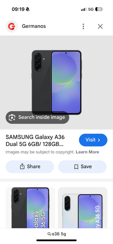 Περισσότερες πληροφορίες για "Samsung Galaxy A36 5G (Μαύρο/128 GB)"