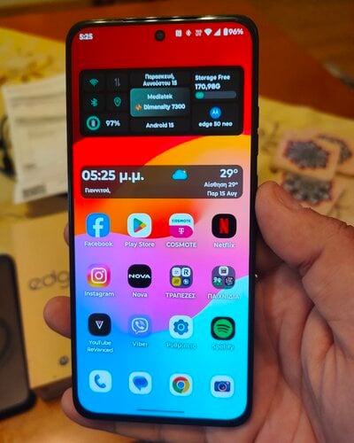 Περισσότερες πληροφορίες για "Motorola Edge 50 Neo (Μπλε/256 GB)"