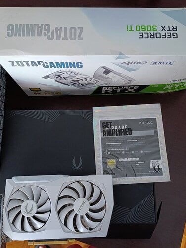 Περισσότερες πληροφορίες για "ZOTAC GeForce RTX 3060 Ti AMP White Edition 8GB – Άριστη, στο κουτί"