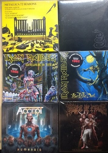 Περισσότερες πληροφορίες για "Metal,pop,rock,hip hop cds"