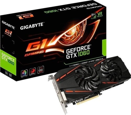 Περισσότερες πληροφορίες για "Gigabyte GeForce GTX 1060 G1 Gaming 6G"