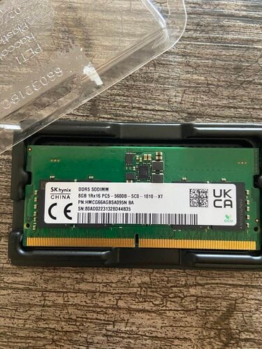 Περισσότερες πληροφορίες για "8 GB DDR5 5600 MHz SO-DIMM για Laptop – 1 τεμ 20€, 2 τεμ 30€"