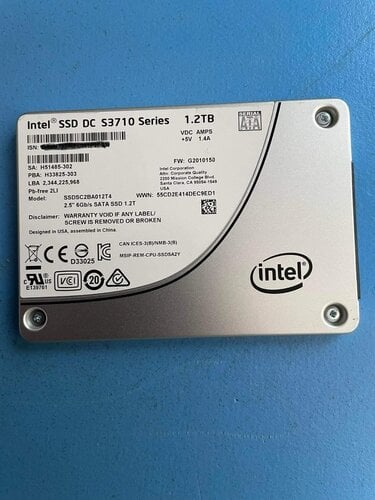 Περισσότερες πληροφορίες για "Intel DC S3710 (1200 GB/SATA III)"