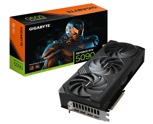 Περισσότερες πληροφορίες για "GIGABYTE GeForce RTX 5090 WINDFORCE OC 32G GPU, 512-bit GDDR7, GV-N5090WF3OC-32GD"