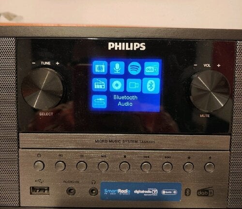 Περισσότερες πληροφορίες για "PHILIPS TAM6805/10 - SPOTIFY/ DAB+ / CD / Bluetooth - 50W"