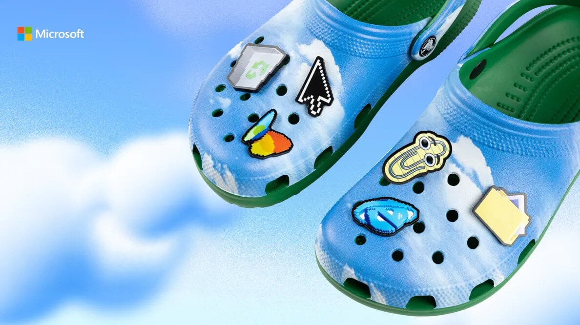 Η Microsoft γιορτάζει τα 50 χρόνια της με Crocs εμπνευσμένα από τα Windows XP