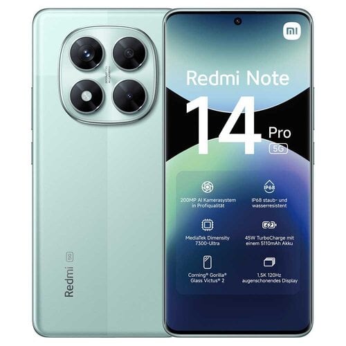 Περισσότερες πληροφορίες για "Xiaomi Redmi Note 14 Pro 5G (Ιόχρους/512 GB)"
