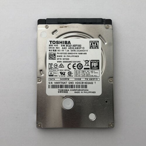 Περισσότερες πληροφορίες για "Toshiba 500GB SATA 2.5""