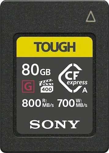 Περισσότερες πληροφορίες για "Sony CEA-G80T Tough CFexpress Type A"