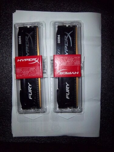 Περισσότερες πληροφορίες για "Fury Hyper DDR4 RAM 8GB (2x4) 2133 speed 14 CL"