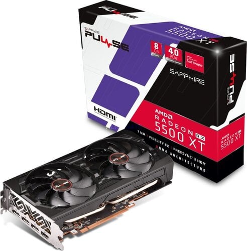 Περισσότερες πληροφορίες για "Sapphire Radeon RX 5500 XT 8GB GDDR6 Pulse PCI-E x16 4.0"