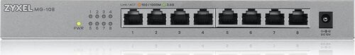 Περισσότερες πληροφορίες για "Zyxel MG-108 Unmanaged L2 Switch με 8 Θύρες Gigabit (1Gbps) Ethernet"