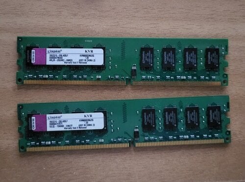 Περισσότερες πληροφορίες για "DDR2 2x2GB Kingston"