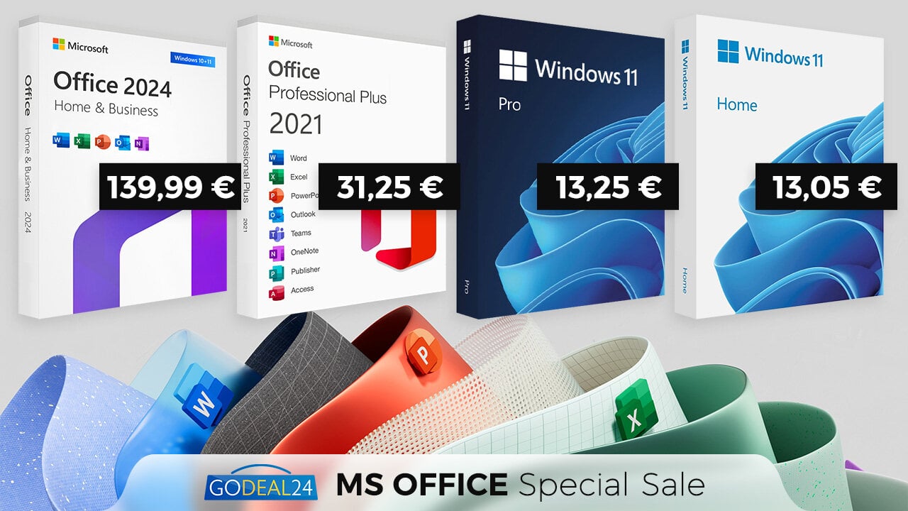 Αναβαθμίστε σε MS Office 2021 Pro για 31,25 € πριν από την ημερομηνία λήξης του Office 2019 ή 2016!  Windows 11 Pro με μόνο 13,25 €!