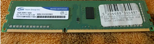 Περισσότερες πληροφορίες για "Desktop ram DDR3  2GB Team Group"
