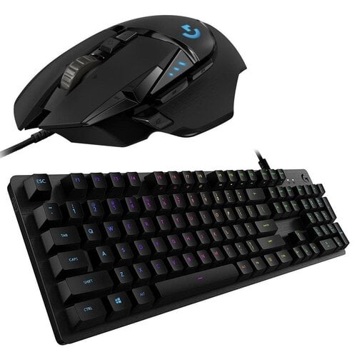 Περισσότερες πληροφορίες για "Logitech G G512 (Μαύρο/USB) + G 502 Hero"