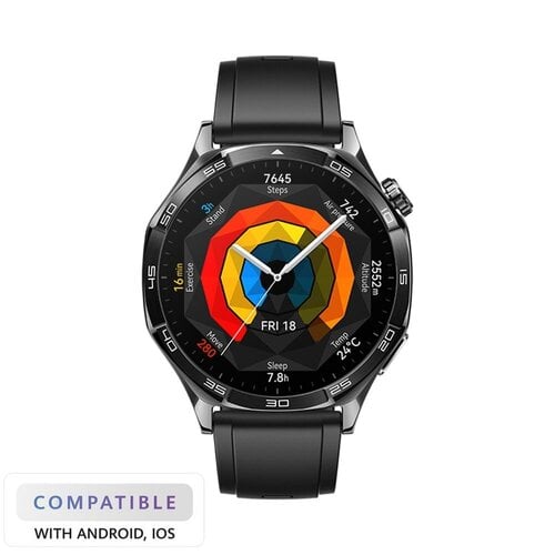 Περισσότερες πληροφορίες για "Huawei WATCH GT 5 (46mm/Μαύρο/Ανοξείδωτο ατσάλι)"