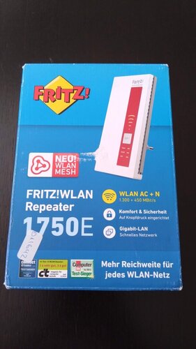 Περισσότερες πληροφορίες για "AVM FRITZ!WLAN Repeater 1750E"