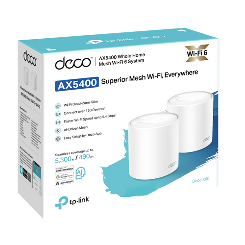 Περισσότερες πληροφορίες για "Deco x60 v4 2 Pack"