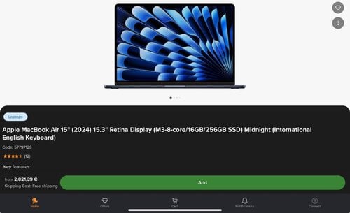Περισσότερες πληροφορίες για "MacBook Air 15 inch M3/16GB Ram/10 core GPU/ 256GB Midnight (εγγυηση 2 χρονια)"