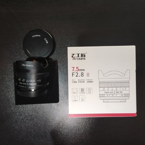 Περισσότερες πληροφορίες για "Fisheye φακός 7artisans 7.5mm F2.8, για Sony E mount"