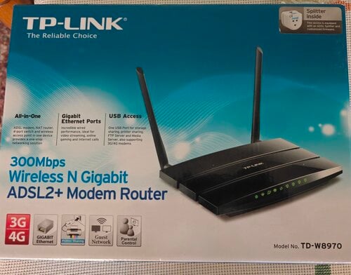 Περισσότερες πληροφορίες για "TP-LINK TD-W8970"