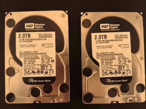 Περισσότερες πληροφορίες για "Western digital black 2TB δυο κομμάτια"