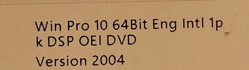 Περισσότερες πληροφορίες για "Win Pro 10 License 64Bit Eng Intl 1p k DSP OEI DVD  Version 2004"