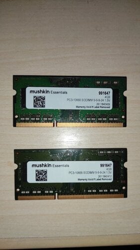 Περισσότερες πληροφορίες για "Μνήμες Ram 2x4GB DDR3 SO-DIMM"