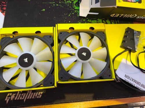 Περισσότερες πληροφορίες για "Corsair SP140 RGB ELITE (πλήρες σετ των 2 τμχ με node core controller)"