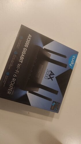 Περισσότερες πληροφορίες για "Wi‑Fi 6 Router Cudy AX3000 (WR3000) - 4x Ports - 3000 Mbps"