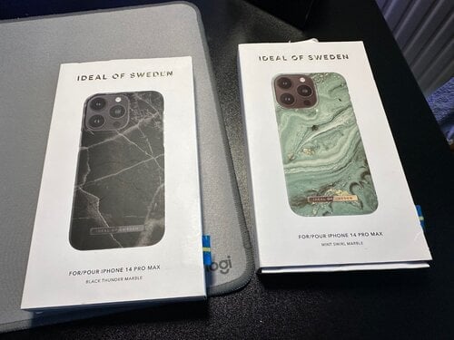 Περισσότερες πληροφορίες για "2 θήκες Ideal of Sweden για Iphone 14 Pro Max"