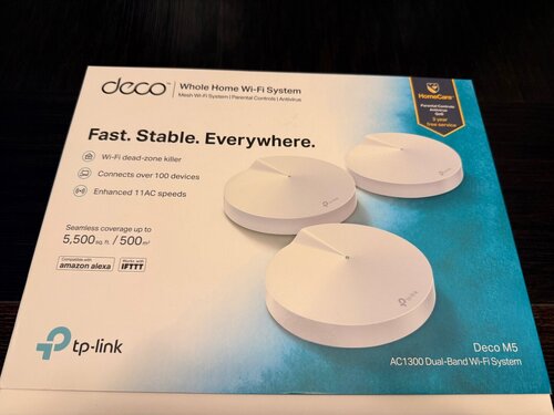 Περισσότερες πληροφορίες για "TP-LINK AV1300 Deco M5 set of 3 pieces"