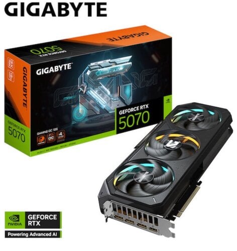 Περισσότερες πληροφορίες για "GIGABYTE GeForce RTX 5070 GAMING OC 12G"