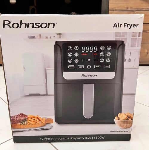 Περισσότερες πληροφορίες για "Πωλείται Air Fryer Rohnson R-2828, 4.2lt – Καινούργιο, αχρησιμοποίητο"