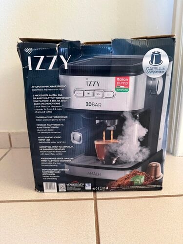 Περισσότερες πληροφορίες για "Μηχανή Espresso IZZY IZ-6004 Amalfi"