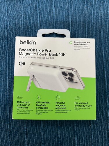 Περισσότερες πληροφορίες για "Belkin BoostCharge Pro magnetic power bank Qi2 10K"