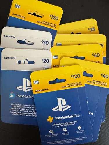 Περισσότερες πληροφορίες για "PSN Cards για Ps Plus , Digital Games κλπ"