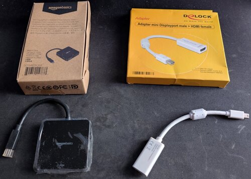 Περισσότερες πληροφορίες για "2x Mini DisplayPort Male -> HDMI (DVI/VGA)"