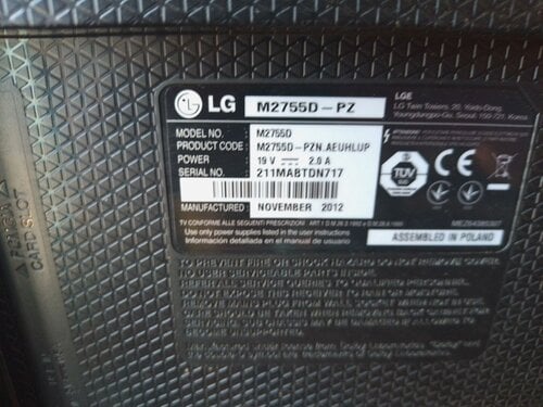 Περισσότερες πληροφορίες για "LG M2755D-PZ TV MONITOR ,LG  FLATRON W2042,LG FLATRON  L1918S ΠΑΚΕΤΟ"