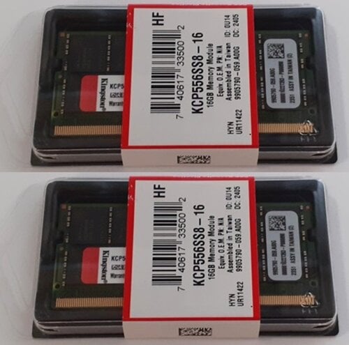 Περισσότερες πληροφορίες για "32GB (2x 16GB) Kingston 5600MHz DDR5 SO-DIMM ΣΦΡΑΓΙΣΜΕΝΕΣ"