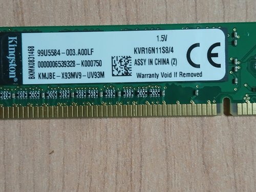 Περισσότερες πληροφορίες για "DDR3 Kingston  KVR16N11S8/4 - 10 X 4GB = 40GB / 50 EUR"