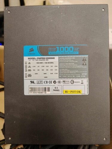 Περισσότερες πληροφορίες για "Corsair Professional Series HX1000W"